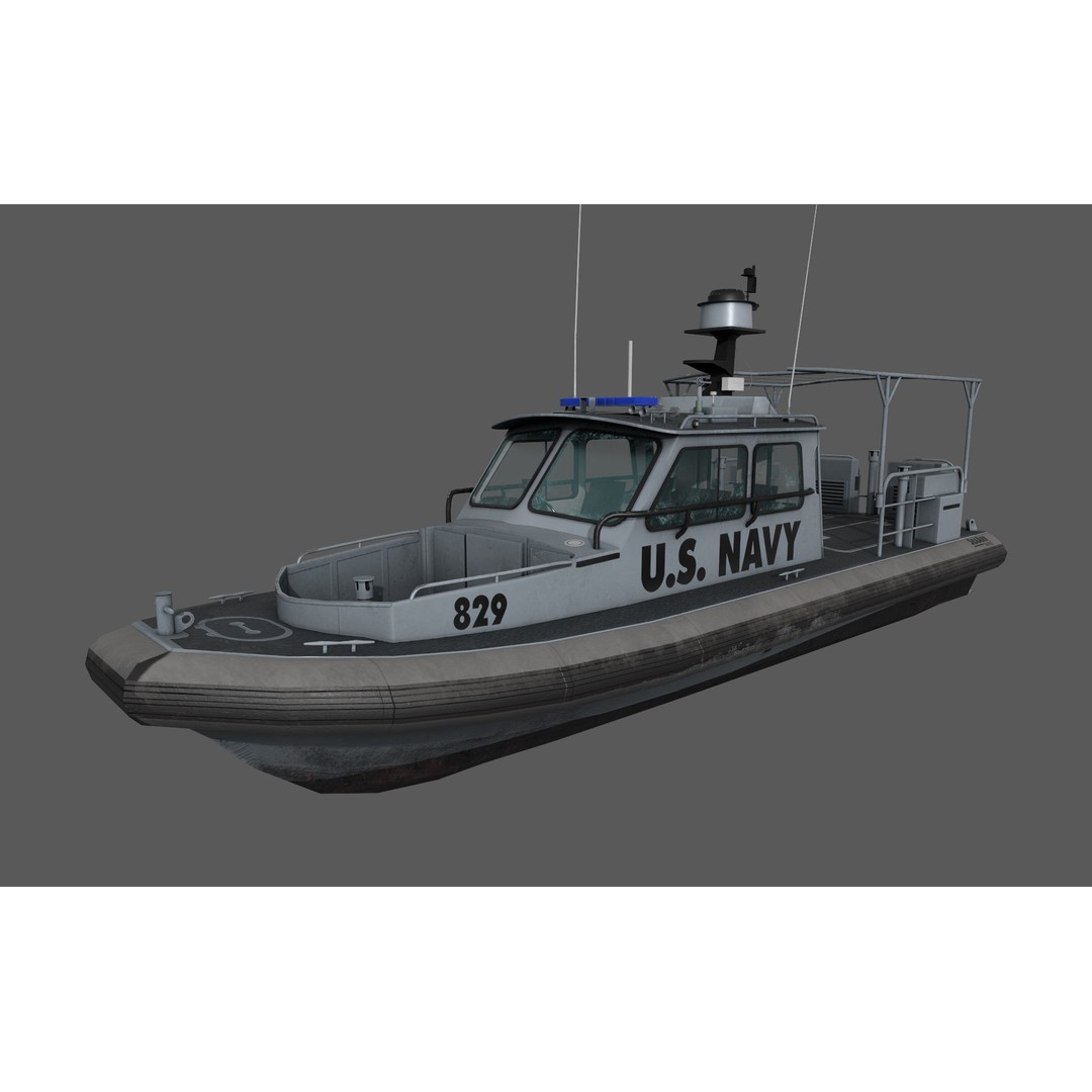 U.S. Navy Sea Ark 3D Model – Low Poly Game Asset, FBX, PBR Textures - View 7