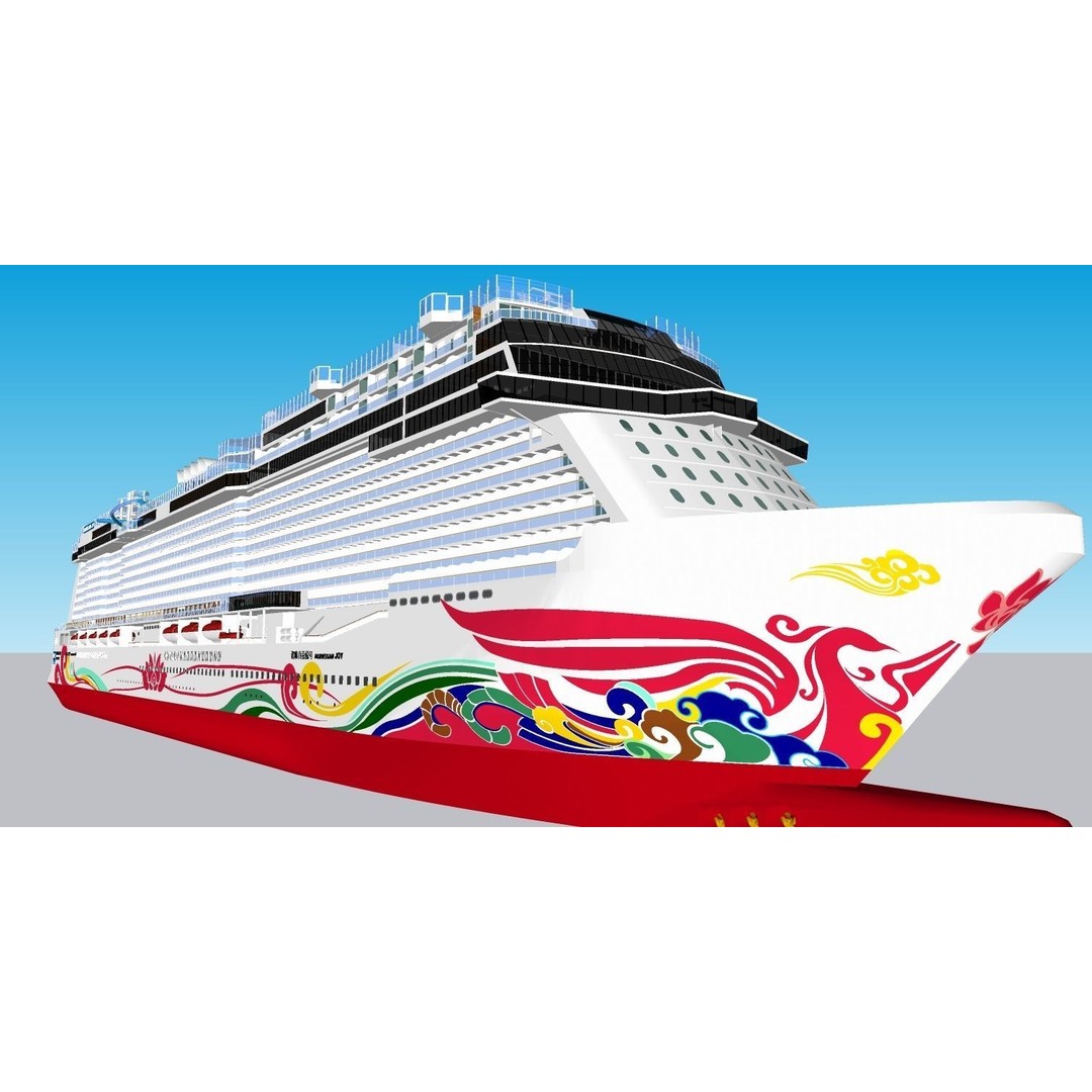Norwegian Joy 3D Model – Detailed Watercraft Asset, Rigged, FBX