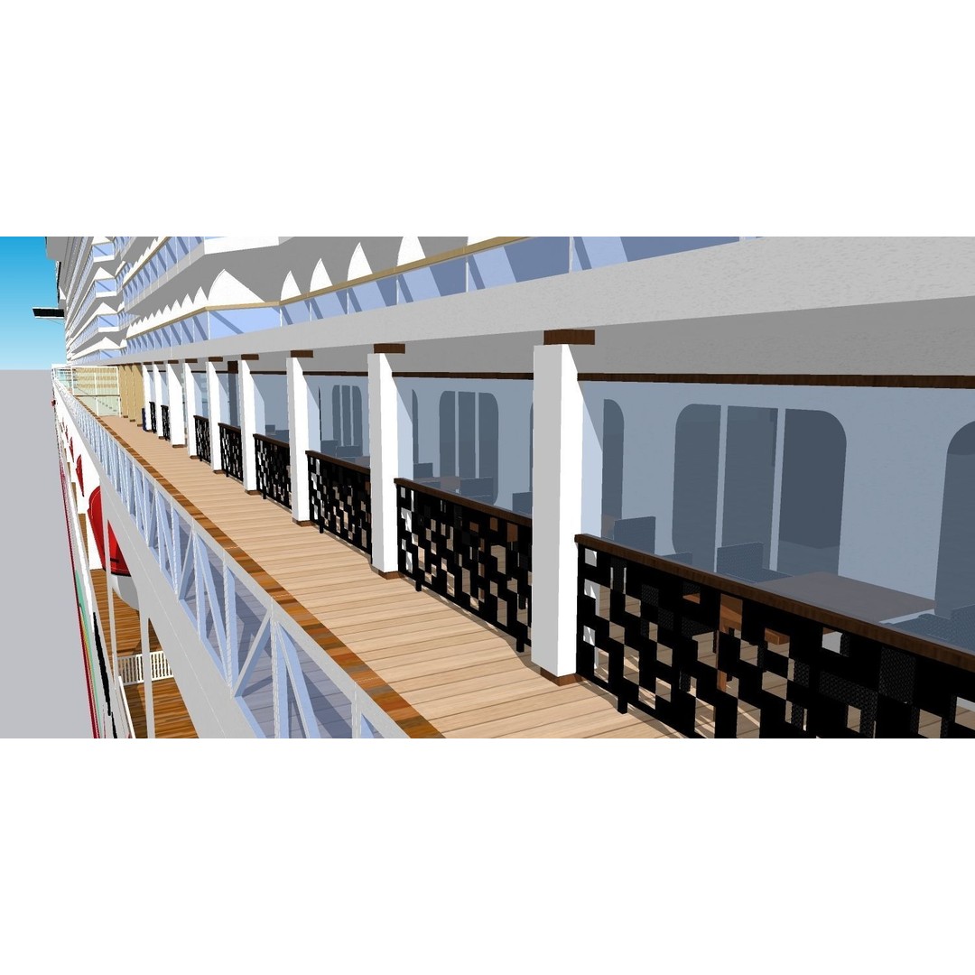 Norwegian Joy 3D Model – Detailed Watercraft Asset, Rigged, FBX - View 13