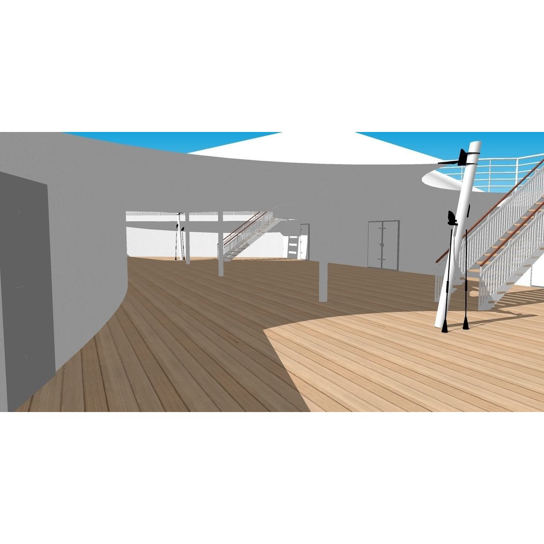 Norwegian Joy 3D Model – Detailed Watercraft Asset, Rigged, FBX - View 20