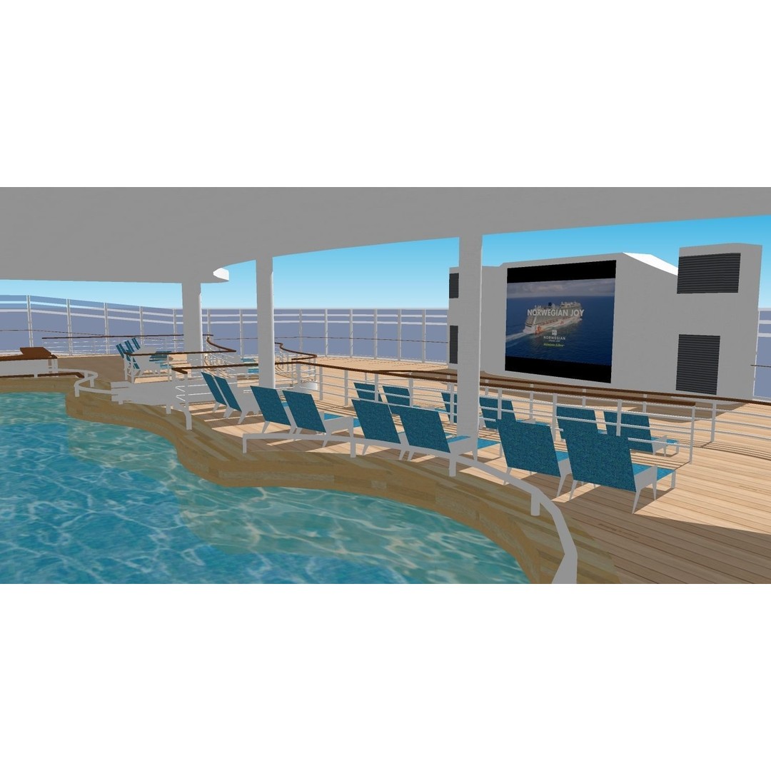 Norwegian Joy 3D Model – Detailed Watercraft Asset, Rigged, FBX - View 27