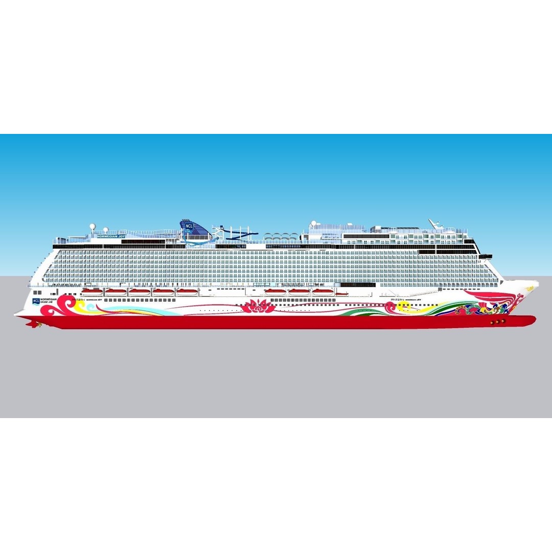 Norwegian Joy 3D Model – Detailed Watercraft Asset, Rigged, FBX - View 36