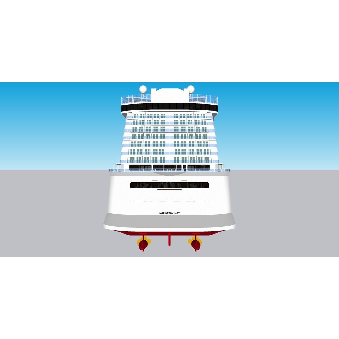 Norwegian Joy 3D Model – Detailed Watercraft Asset, Rigged, FBX - View 37