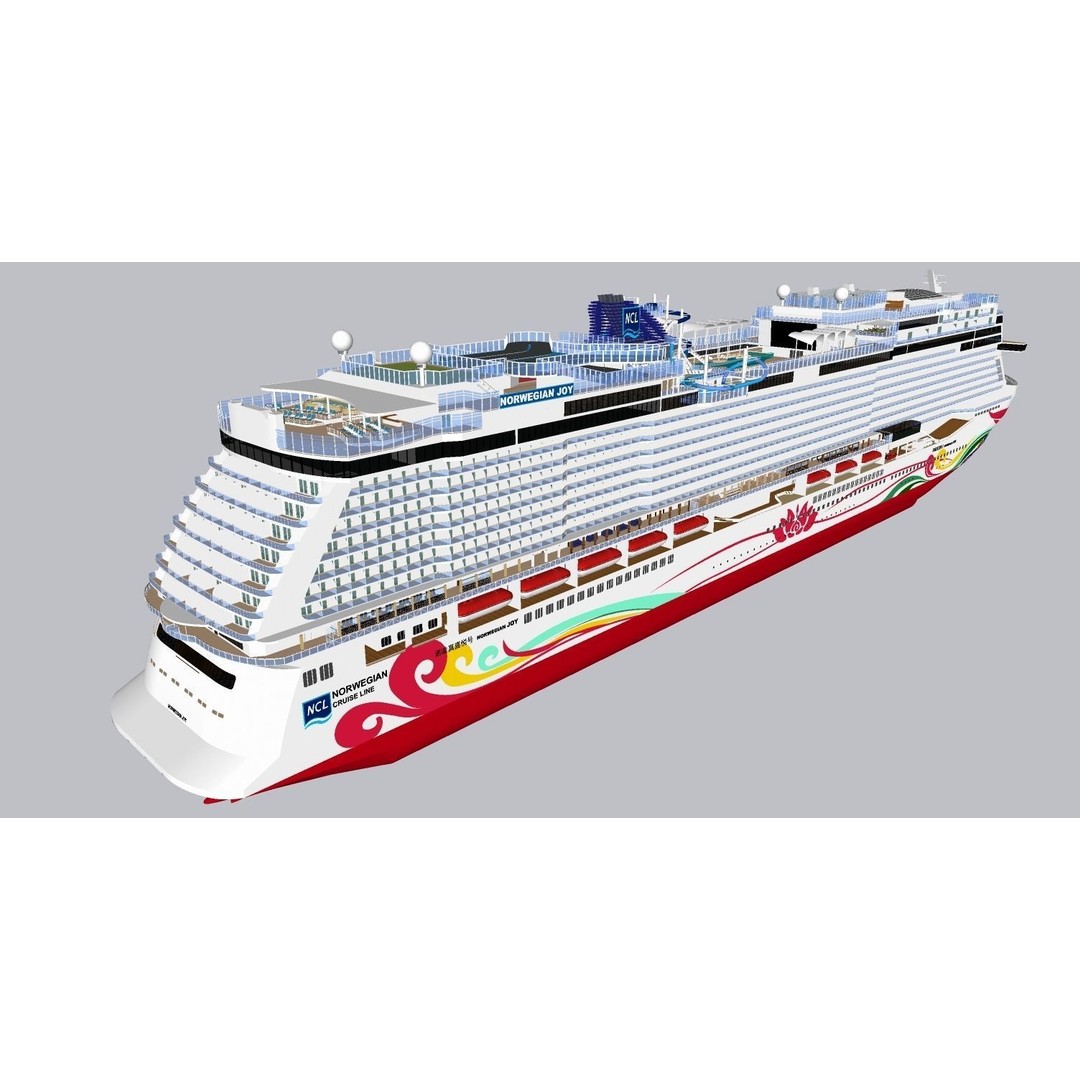 Norwegian Joy 3D Model – Detailed Watercraft Asset, Rigged, FBX - View 38