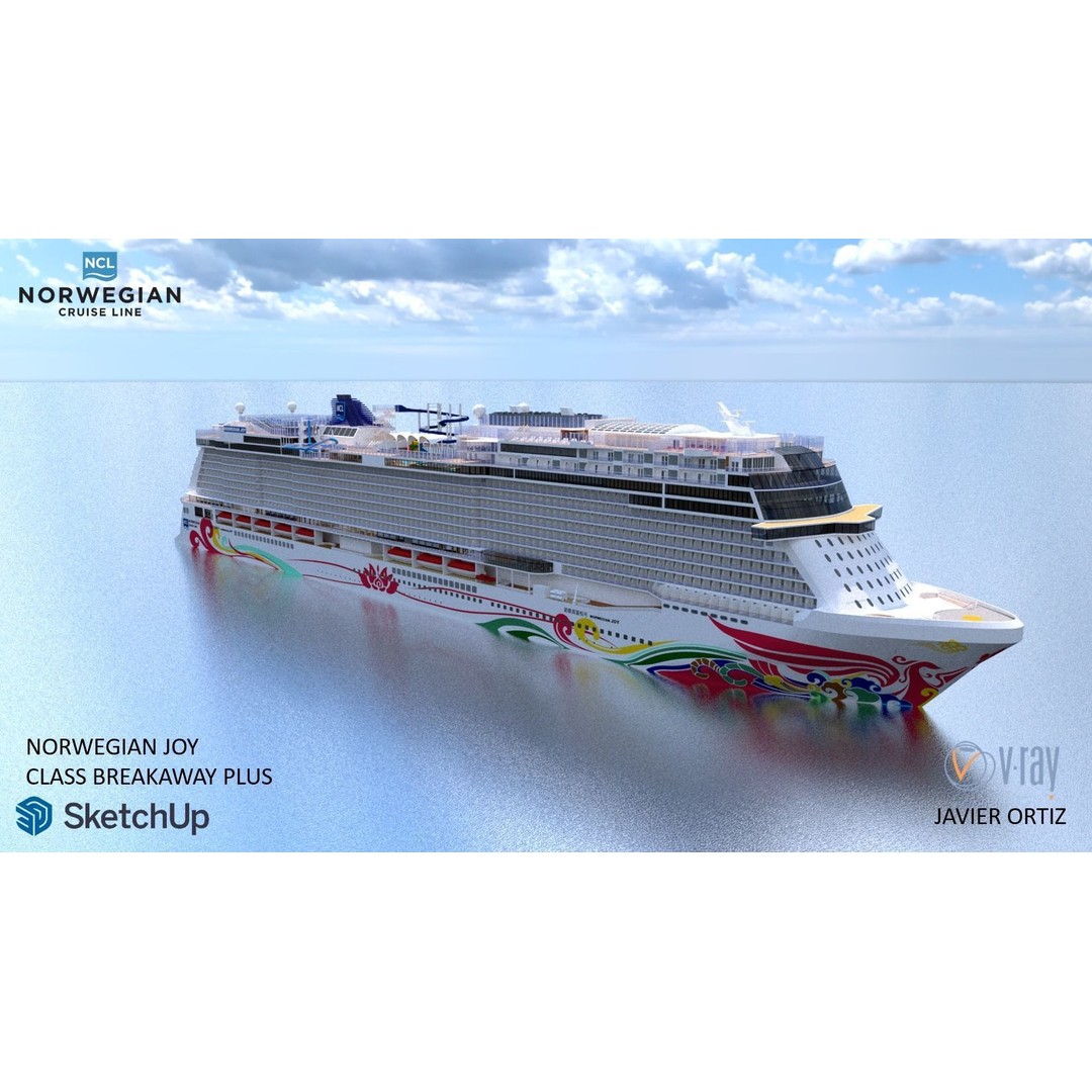 Norwegian Joy 3D Model – Detailed Watercraft Asset, Rigged, FBX - View 4
