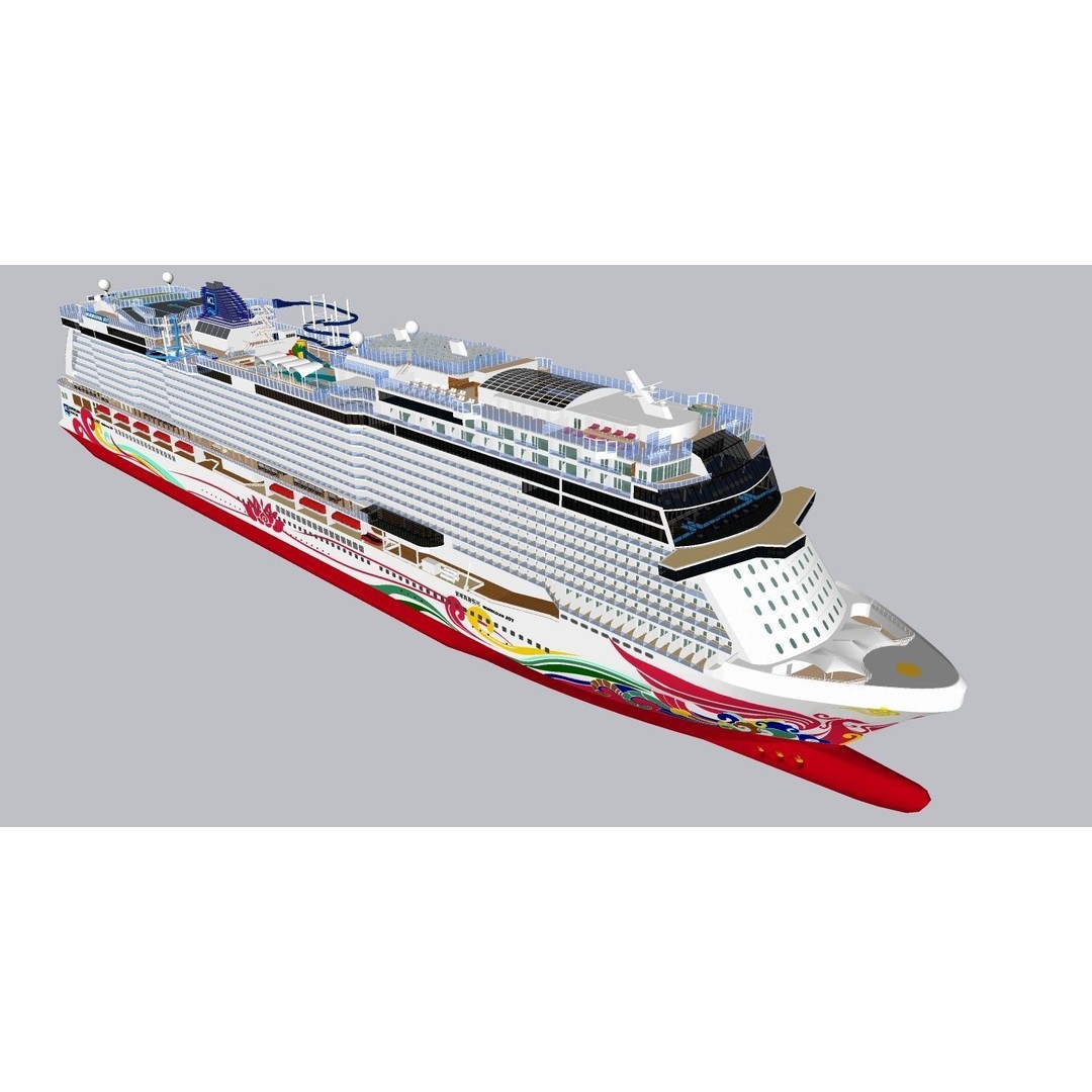 Norwegian Joy 3D Model – Detailed Watercraft Asset, Rigged, FBX - View 40