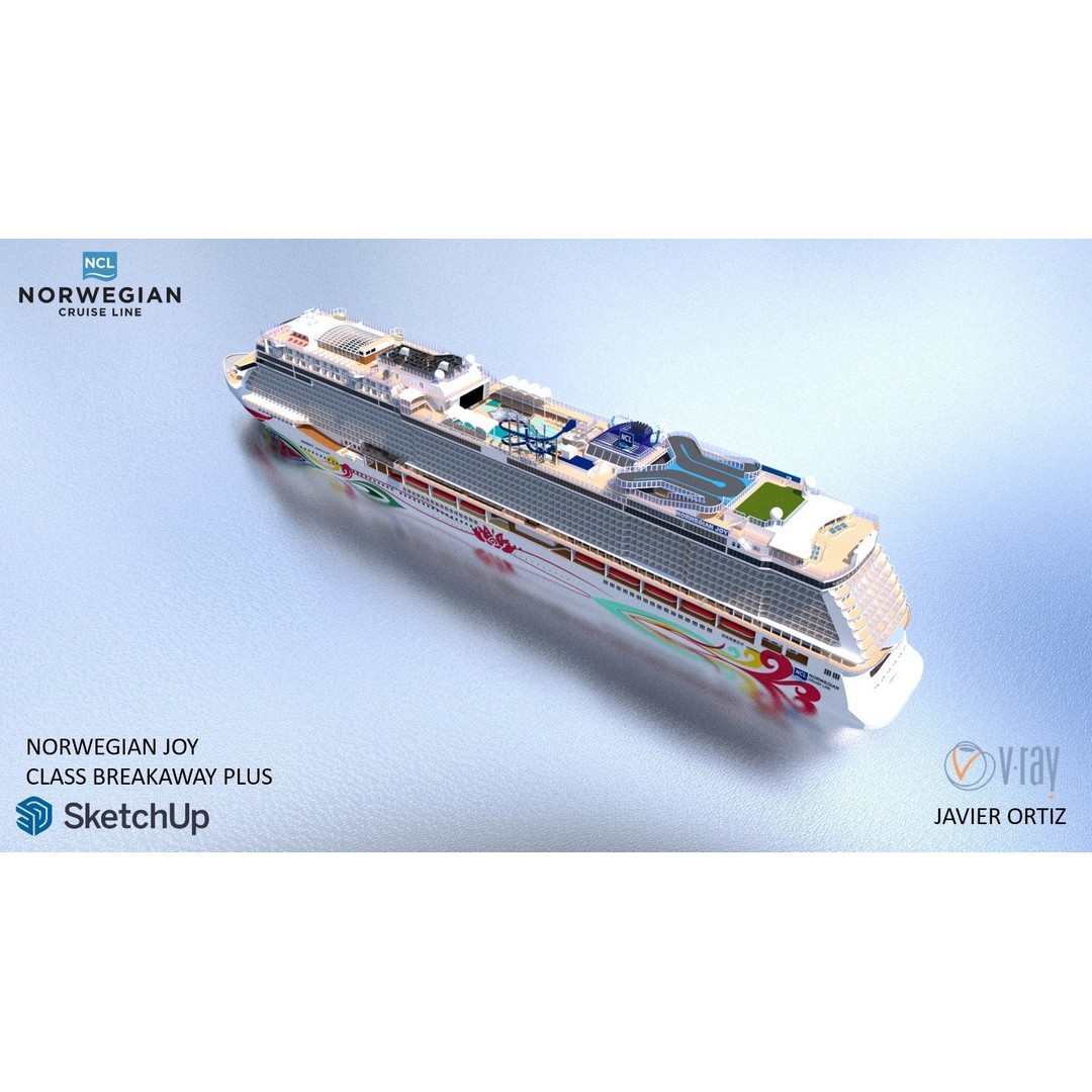 Norwegian Joy 3D Model – Detailed Watercraft Asset, Rigged, FBX - View 6