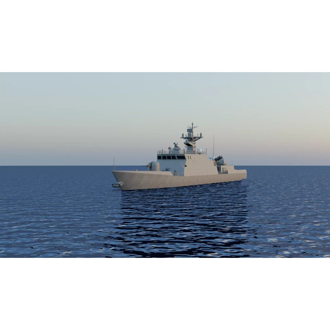 Yoon Youngha-class Patrol Missile Vessel 3D Model – Military Watercraft, FBX