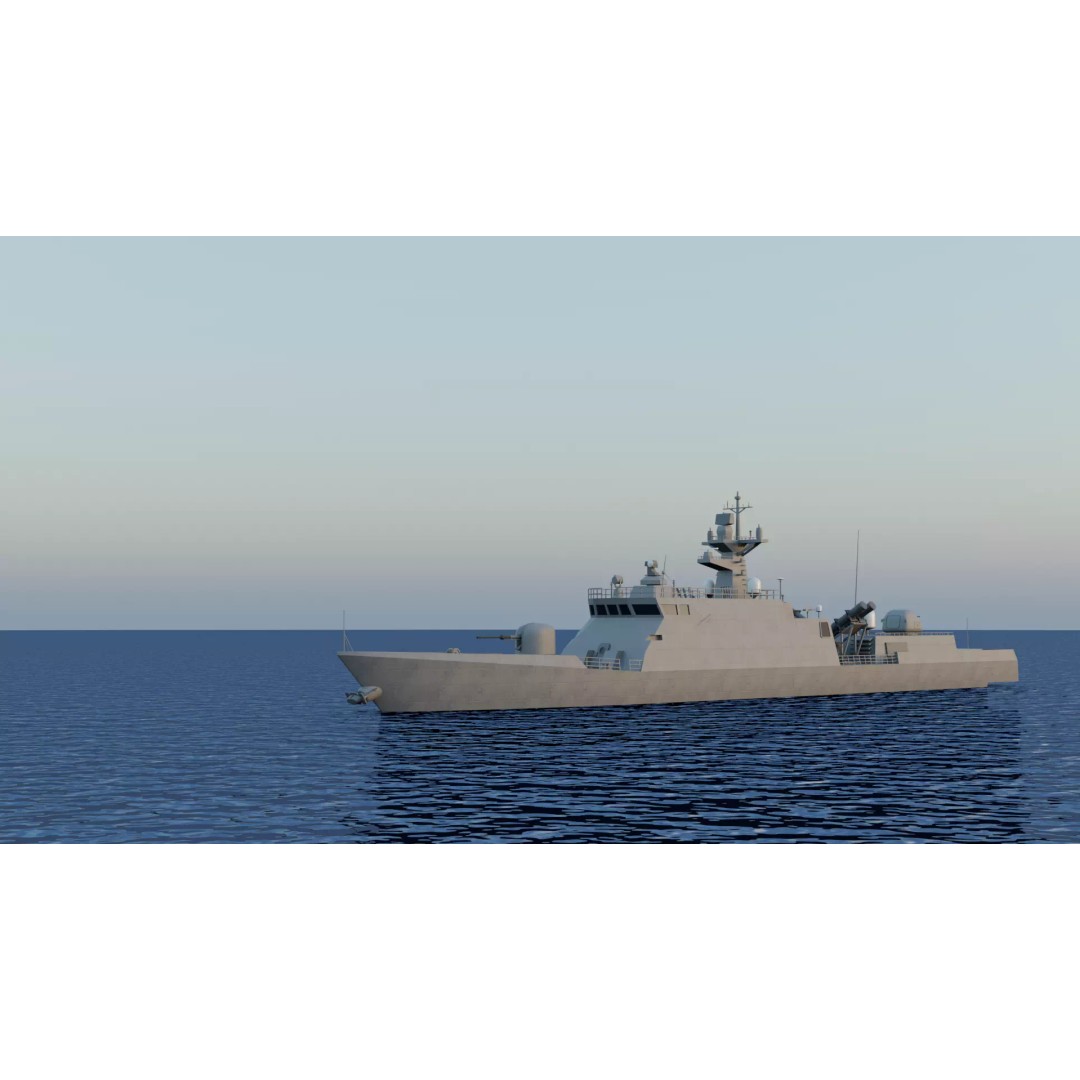 Yoon Youngha-class Patrol Missile Vessel 3D Model – Military Watercraft, FBX - View 17