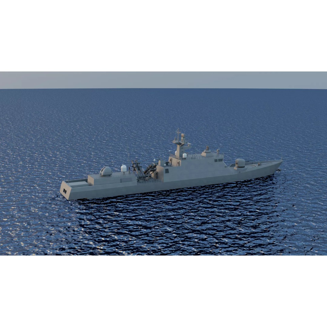 Yoon Youngha-class Patrol Missile Vessel 3D Model – Military Watercraft, FBX - View 18