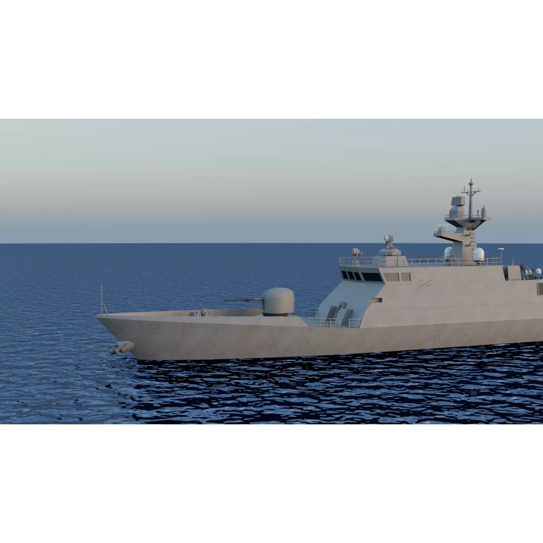 Yoon Youngha-class Patrol Missile Vessel 3D Model – Military Watercraft, FBX - View 19