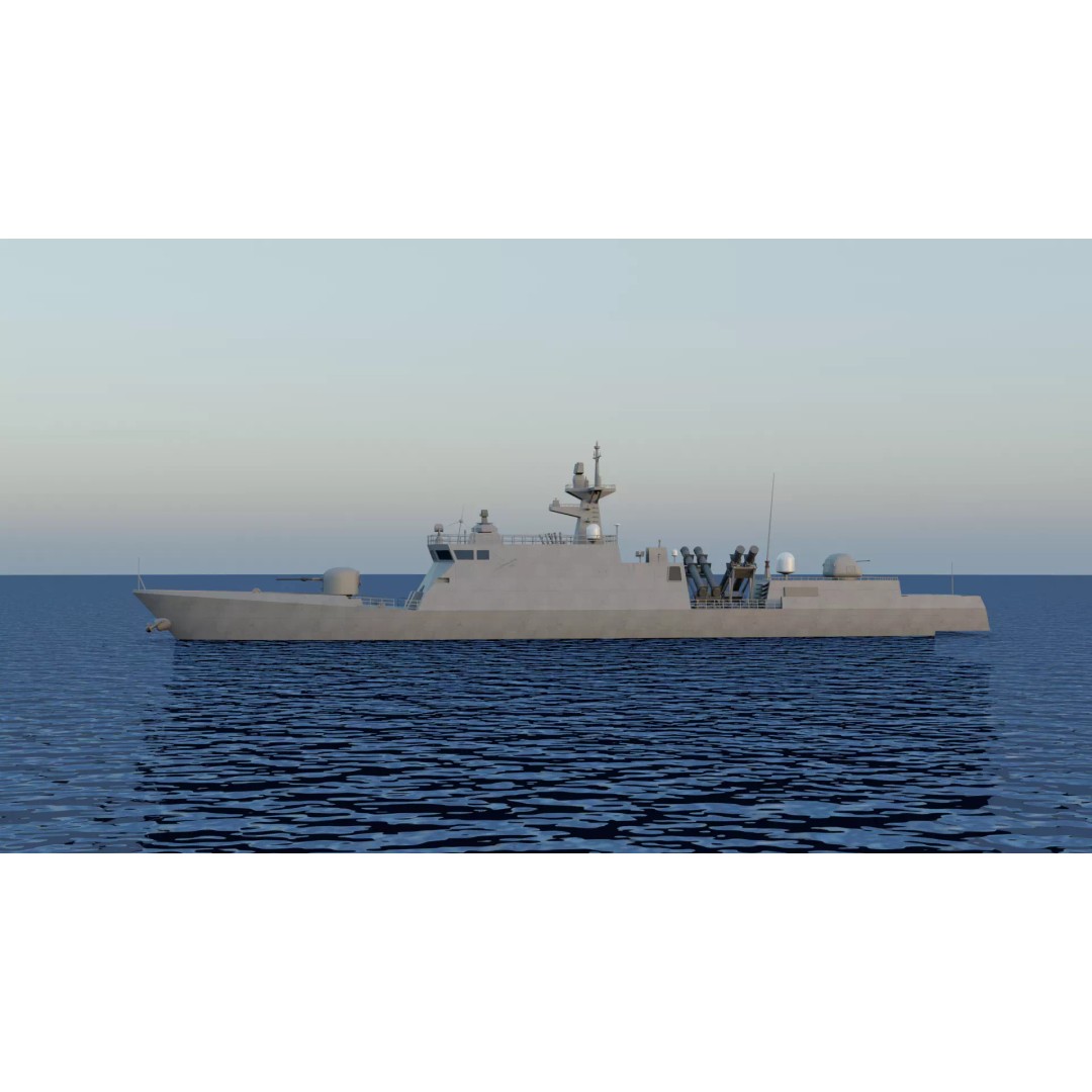 Yoon Youngha-class Patrol Missile Vessel 3D Model – Military Watercraft, FBX - View 20