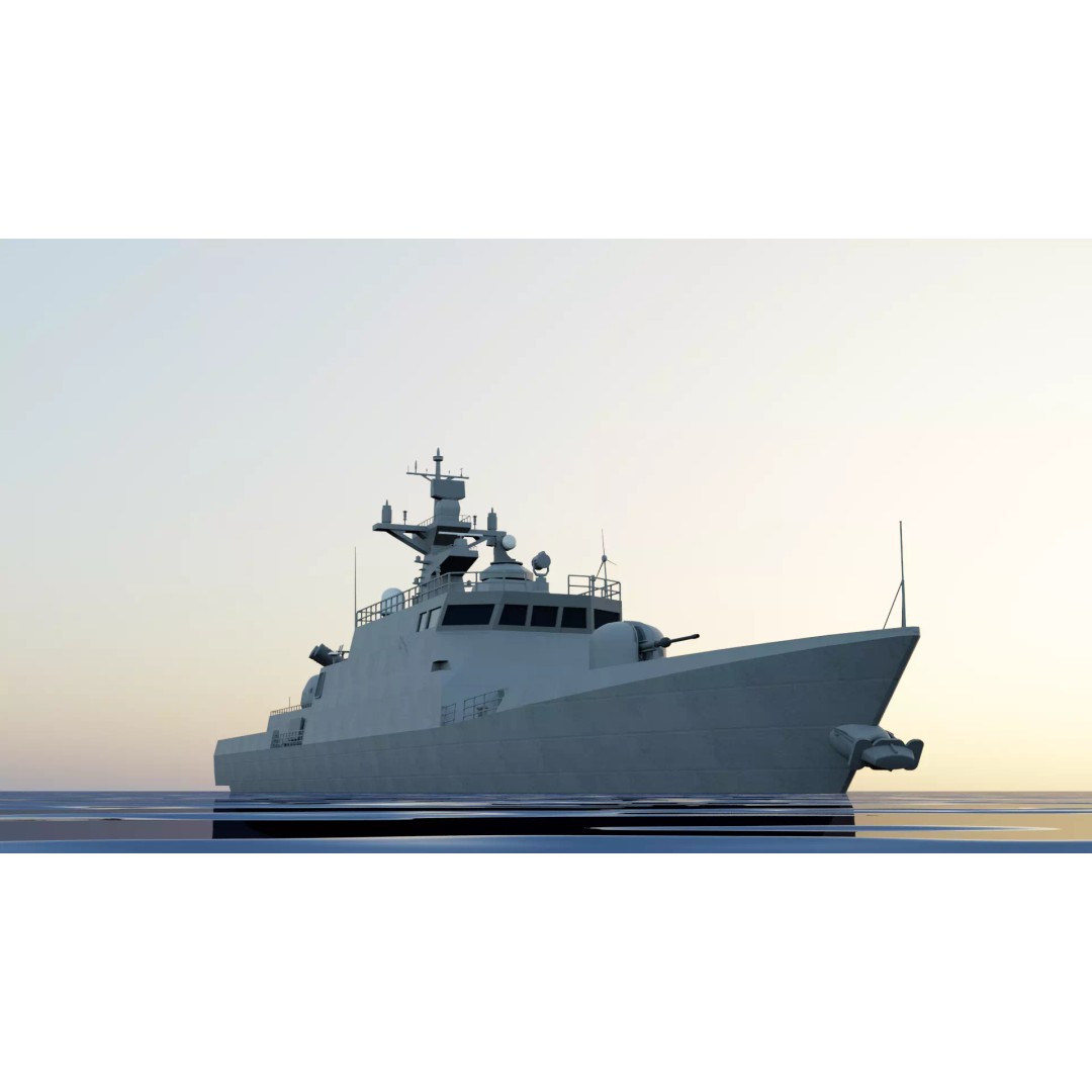 Yoon Youngha-class Patrol Missile Vessel 3D Model – Military Watercraft, FBX - View 21