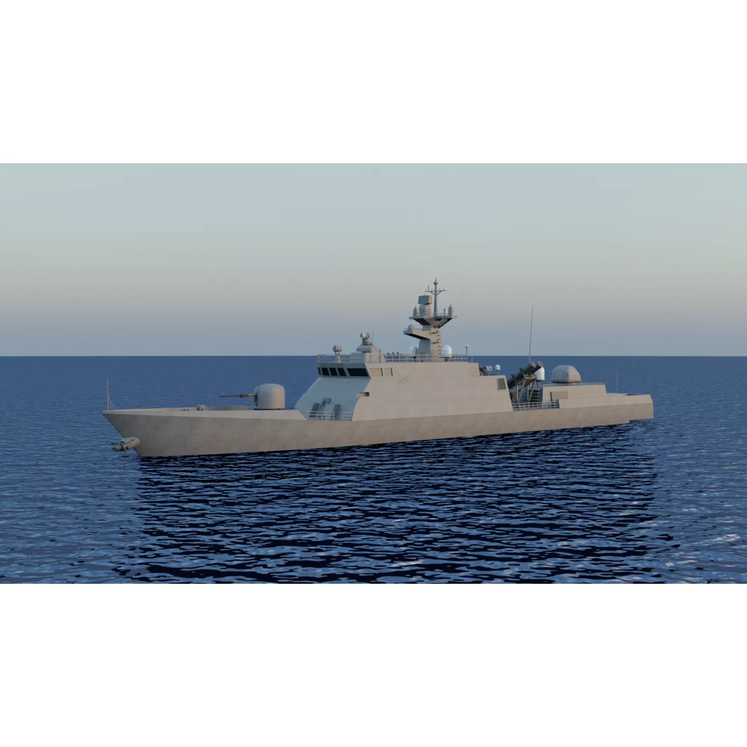 Yoon Youngha-class Patrol Missile Vessel 3D Model – Military Watercraft, FBX - View 22