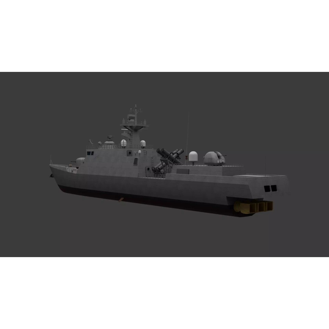 Yoon Youngha-class Patrol Missile Vessel 3D Model – Military Watercraft, FBX - View 7