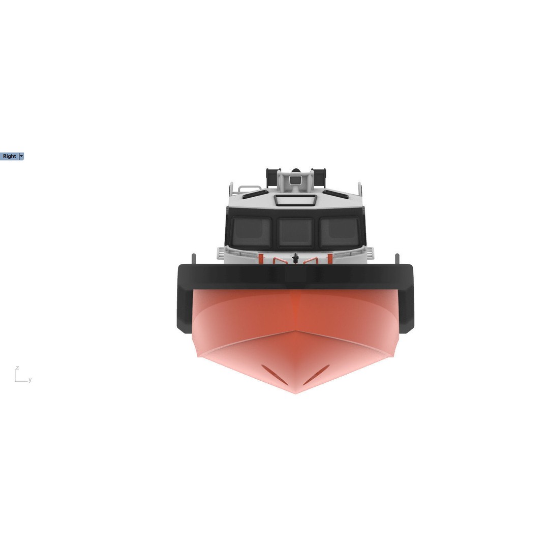 Palfinger Marine Work Boat 3D Model – High Detail Aluminium Vessel for Animation - View 13