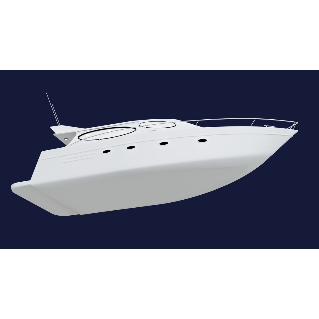 Yacht 3D Model – Photorealistic Design Asset, FBX, Blender - View 3