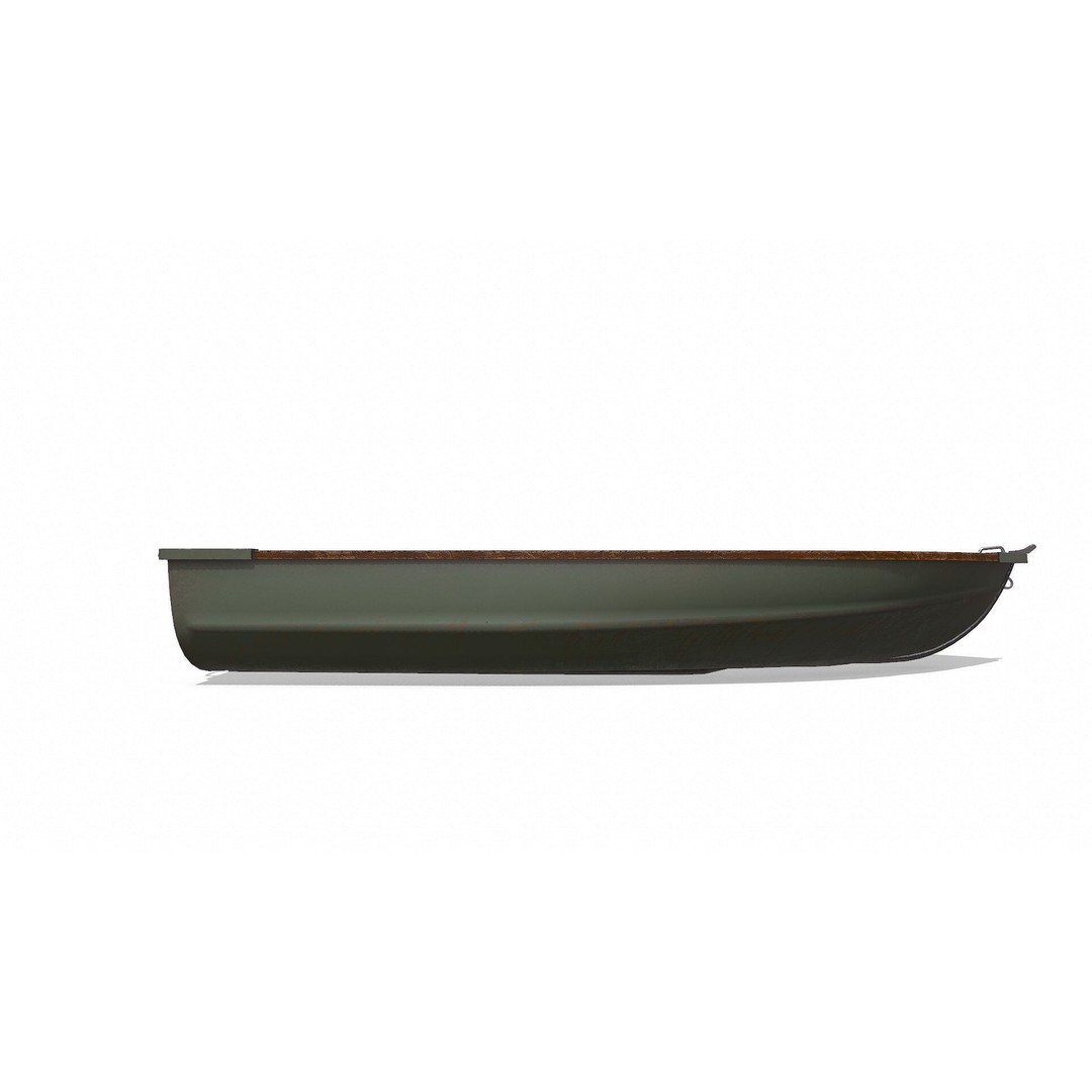 Old Metal Rowboat 3D Model – Low Poly PBR Game Asset, FBX, OBJ - View 12