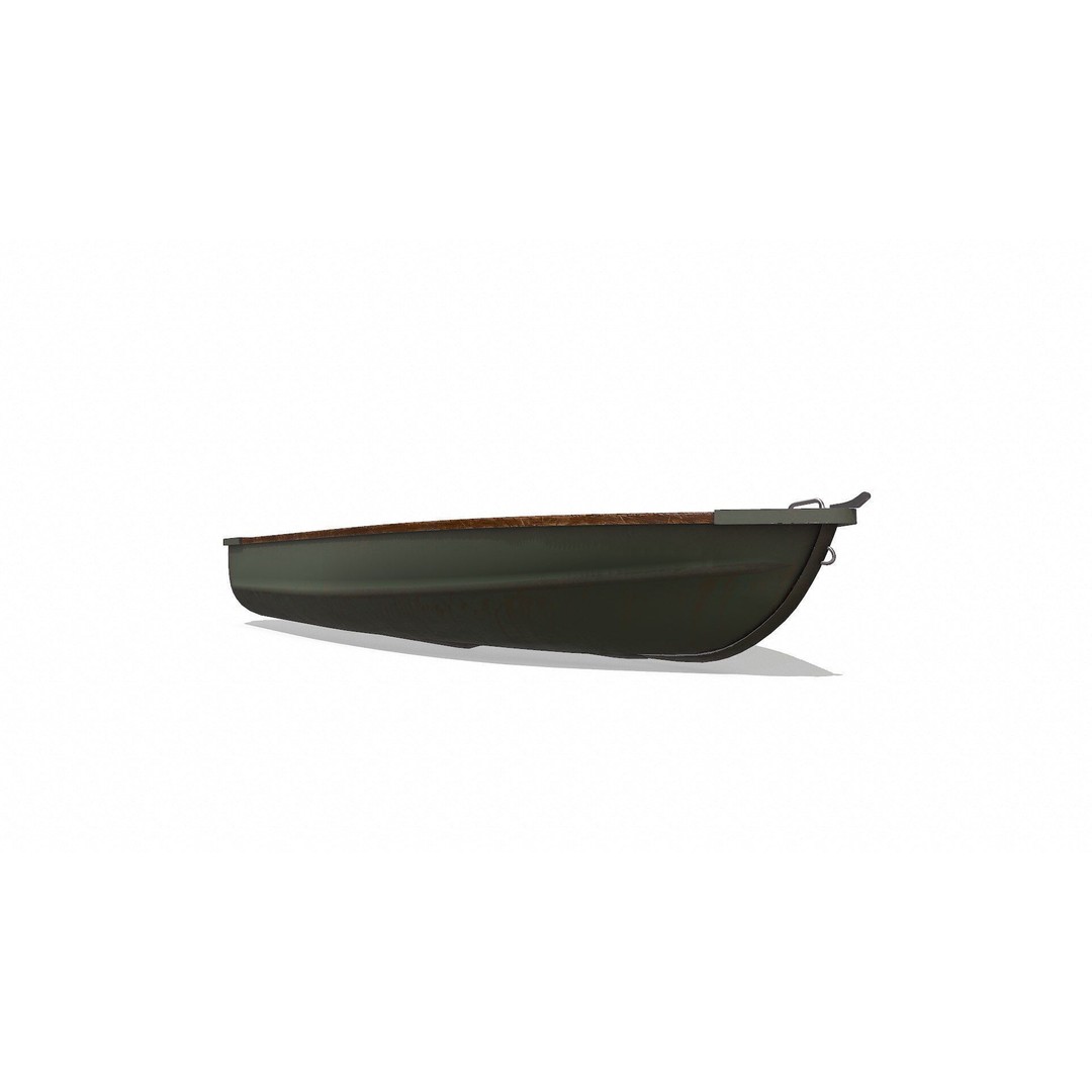 Old Metal Rowboat 3D Model – Low Poly PBR Game Asset, FBX, OBJ - View 14