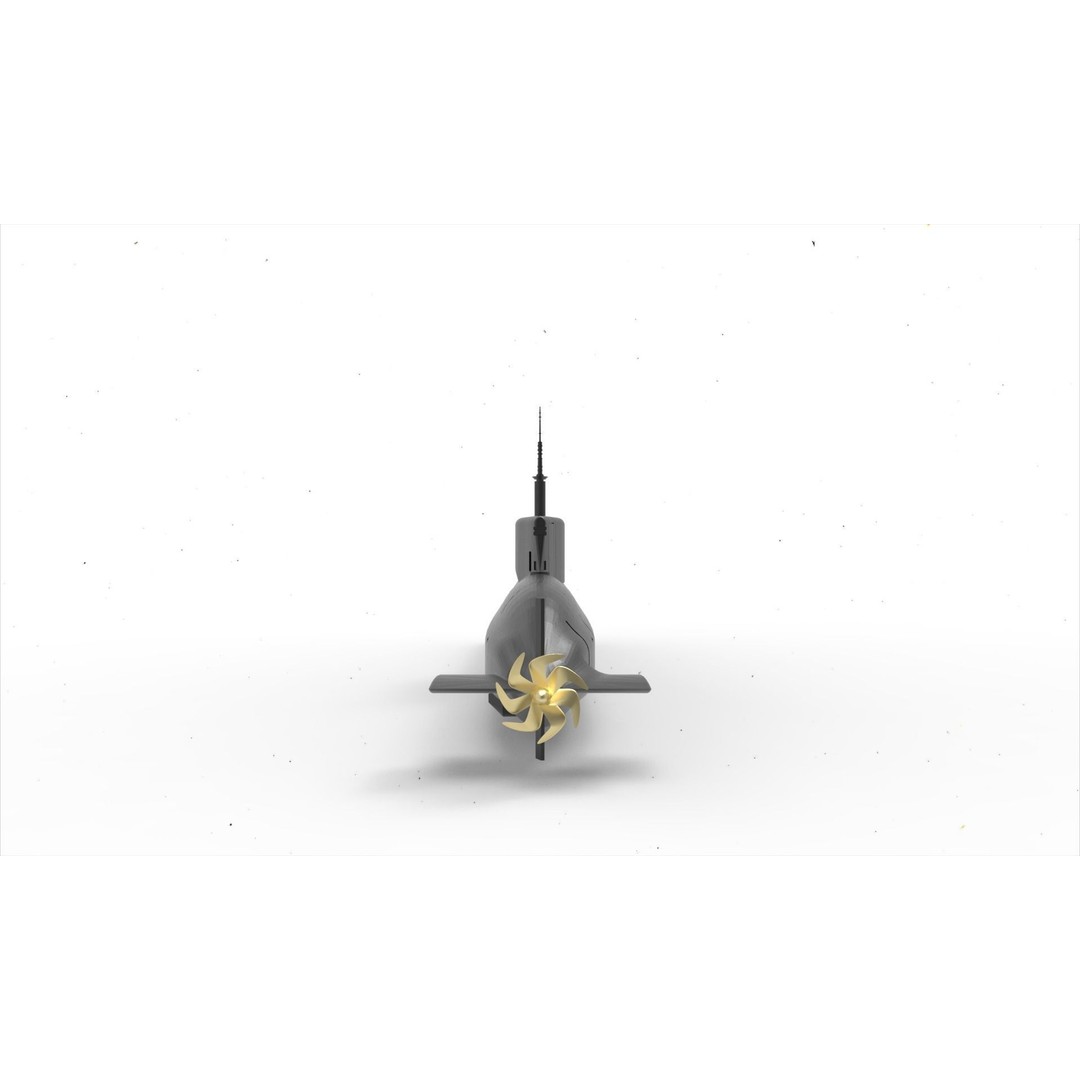 Type 214 Submarine 3D Model – Military Vessel, PBR Textures, FBX - View 7