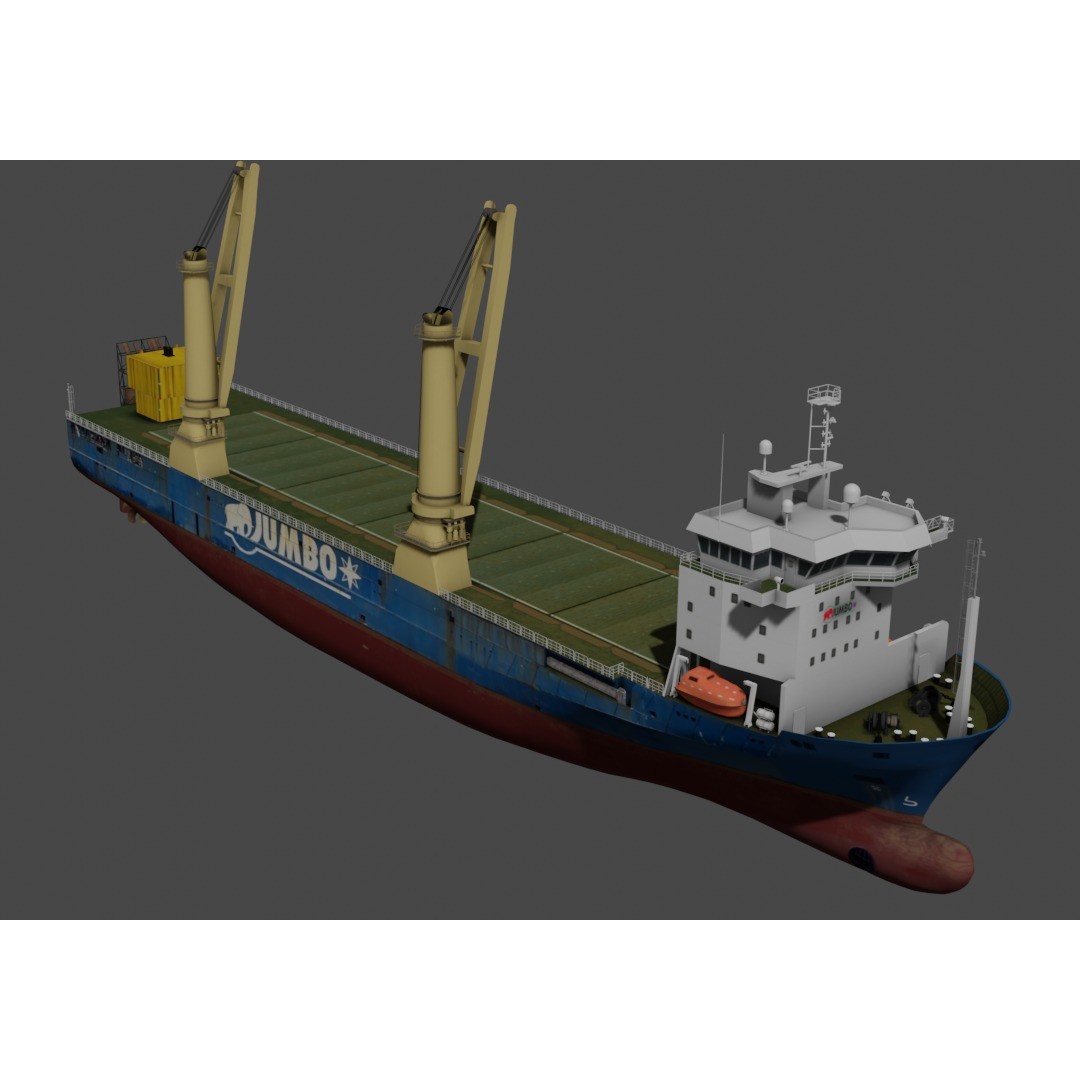 Jumbo Jubilee - Low-Poly Game-Ready 3D Model - View 10
