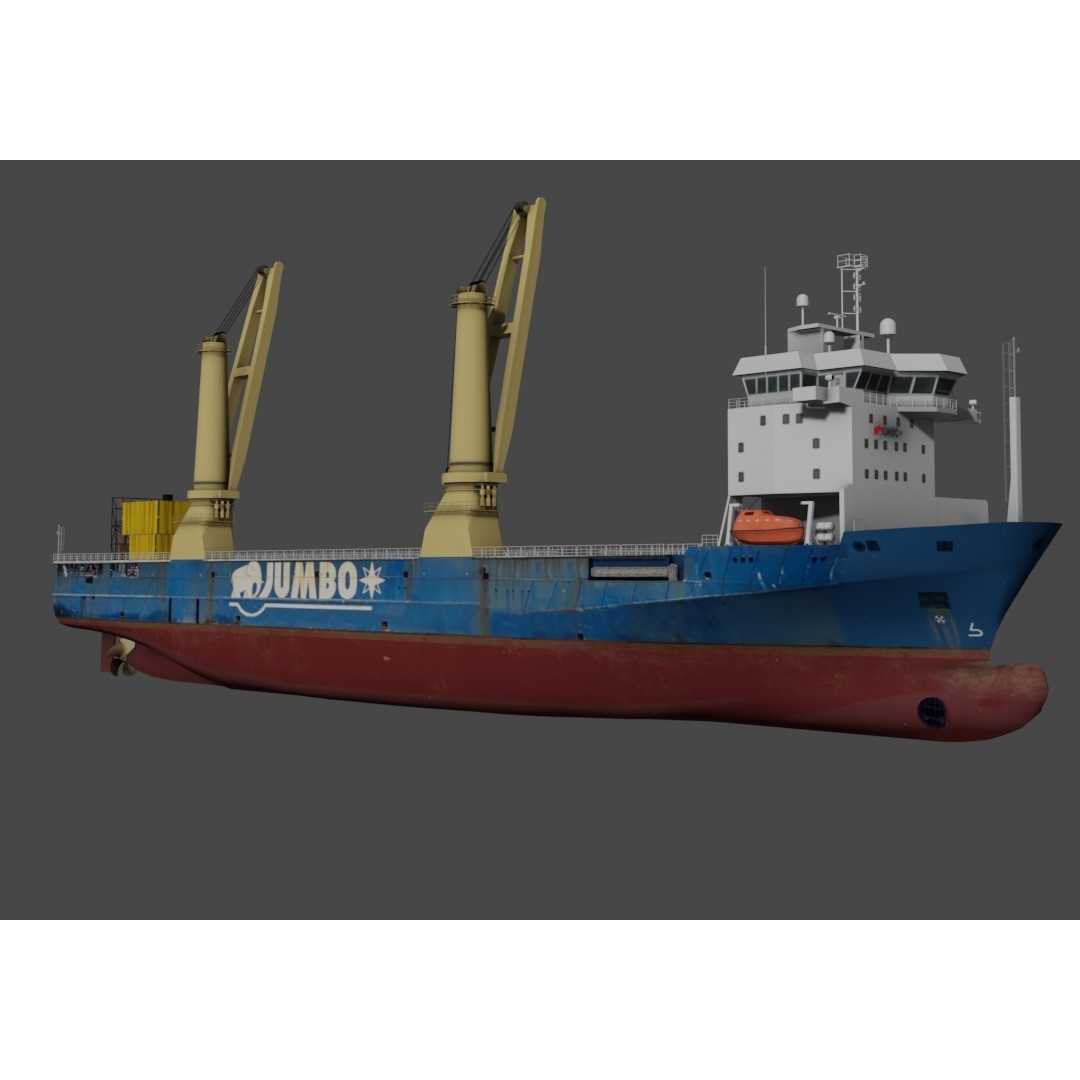 Jumbo Jubilee - Low-Poly Game-Ready 3D Model - View 11