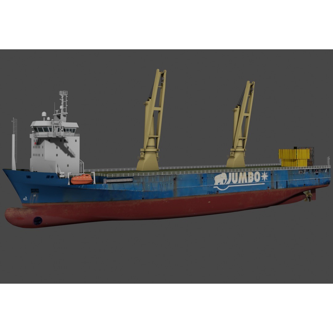 Jumbo Jubilee - Low-Poly Game-Ready 3D Model - View 12