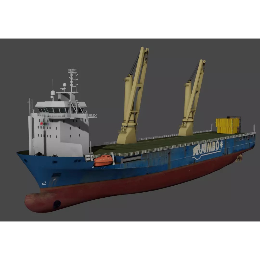 Jumbo Jubilee - Low-Poly Game-Ready 3D Model - View 2