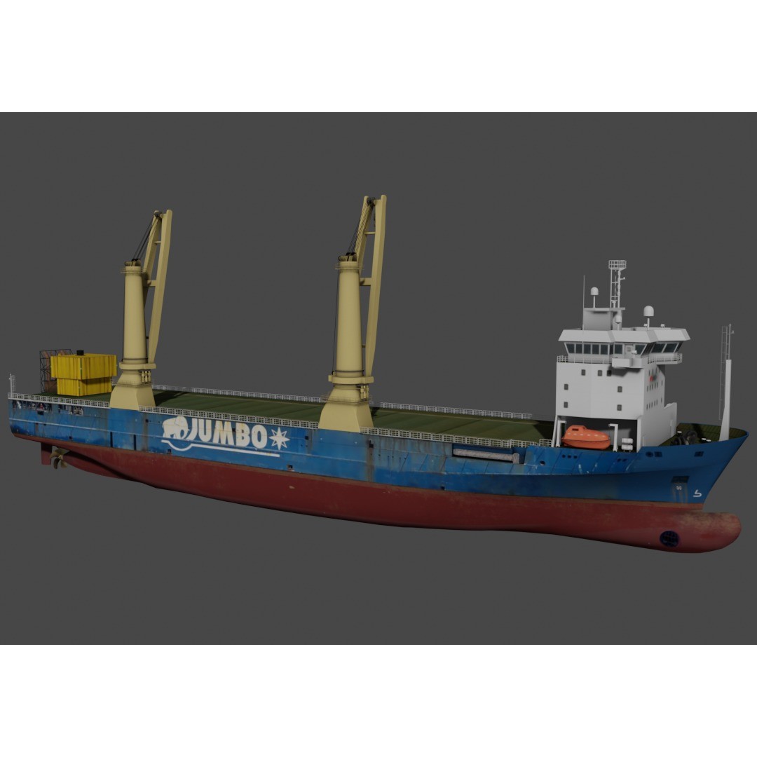 Jumbo Jubilee - Low-Poly Game-Ready 3D Model - View 3