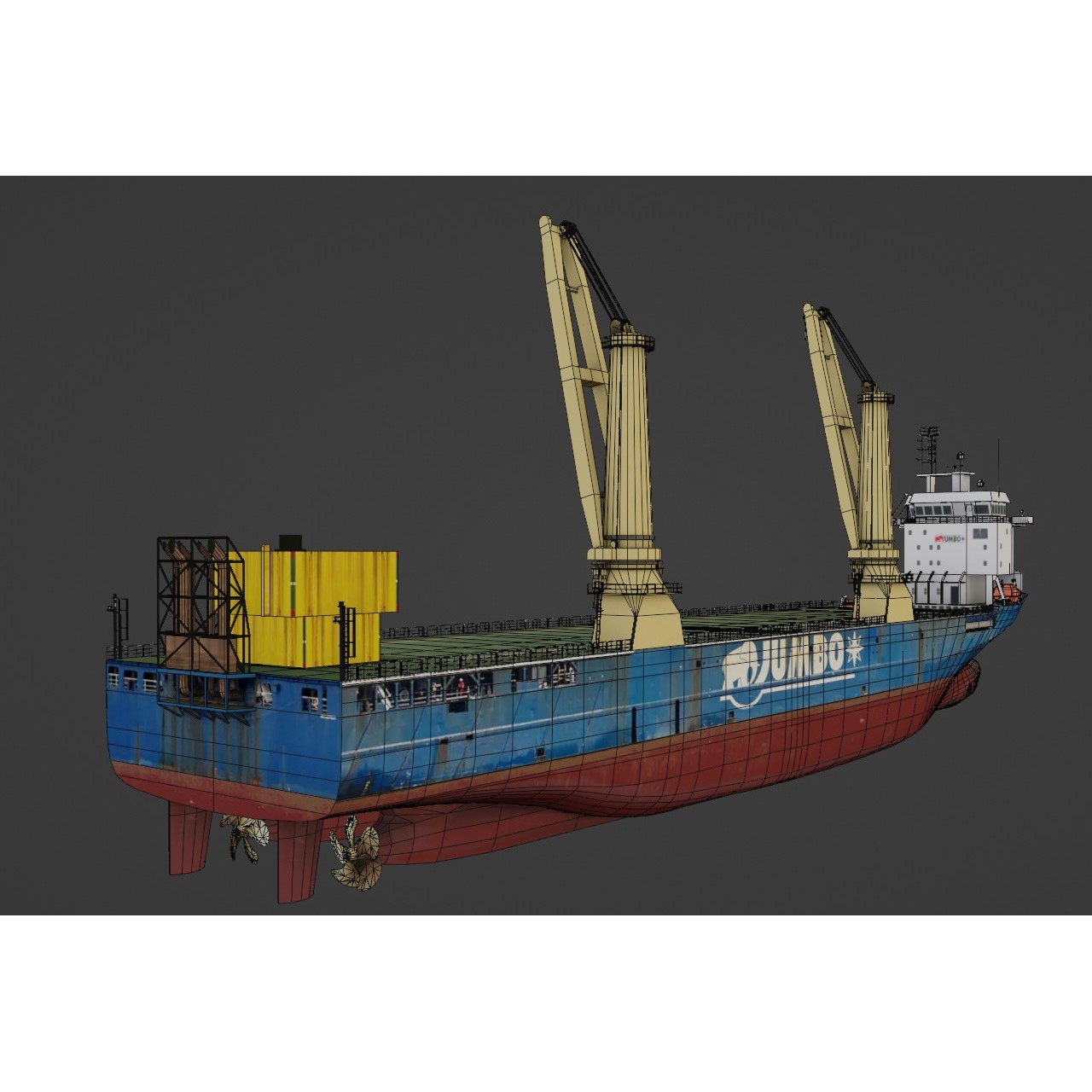 Jumbo Jubilee - Low-Poly Game-Ready 3D Model - View 4