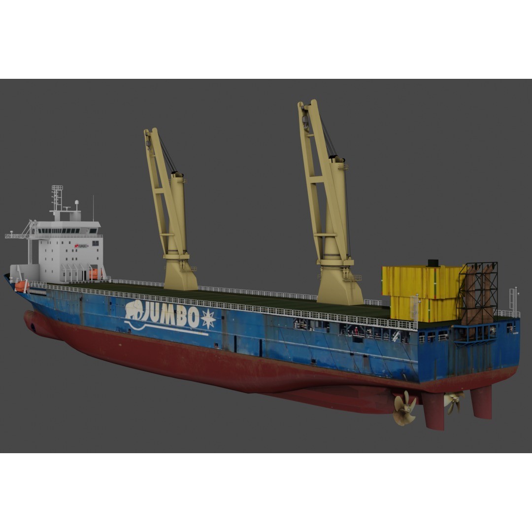 Jumbo Jubilee - Low-Poly Game-Ready 3D Model - View 7