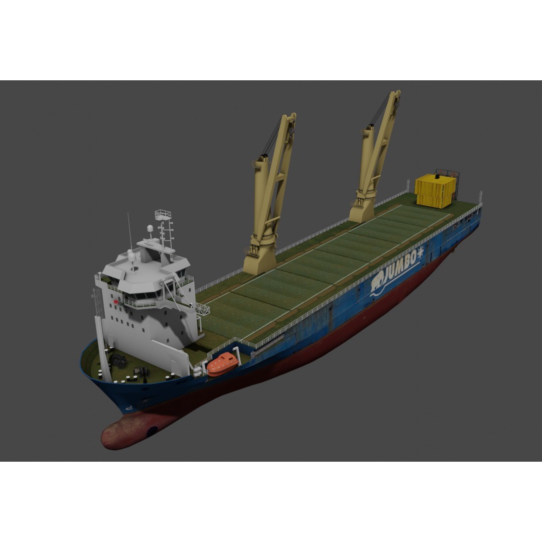 Jumbo Jubilee - Low-Poly Game-Ready 3D Model - View 8