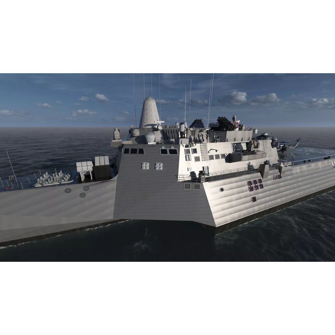 US Navy Independence Class Littoral Combat Ship 3D Model – Detailed Military Asset, Lumion Ready - View 11