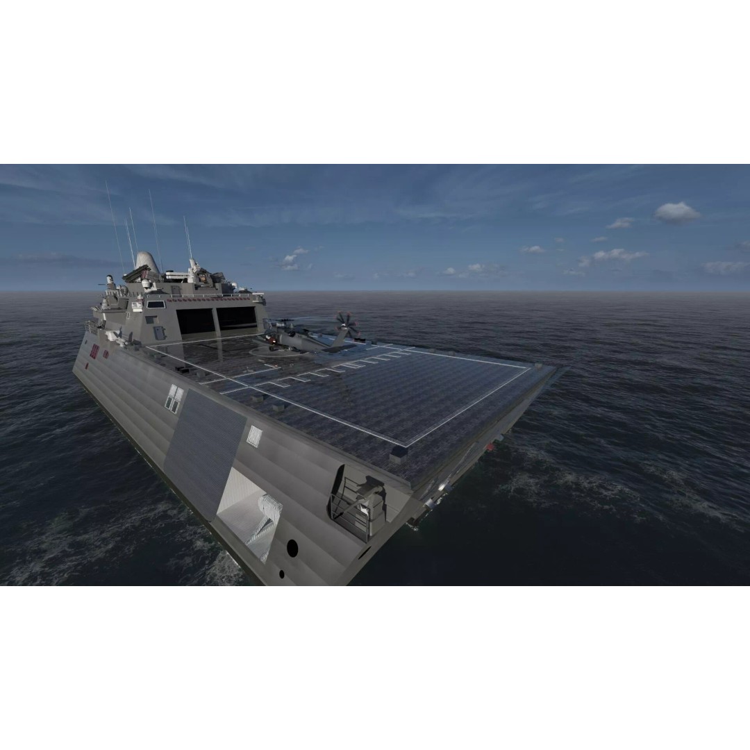 US Navy Independence Class Littoral Combat Ship 3D Model – Detailed Military Asset, Lumion Ready - View 15