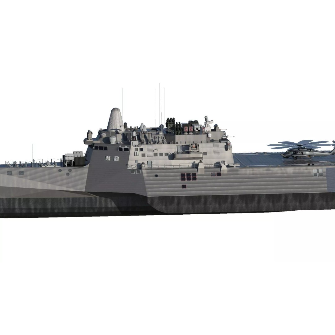 US Navy Independence Class Littoral Combat Ship 3D Model – Detailed Military Asset, Lumion Ready - View 3