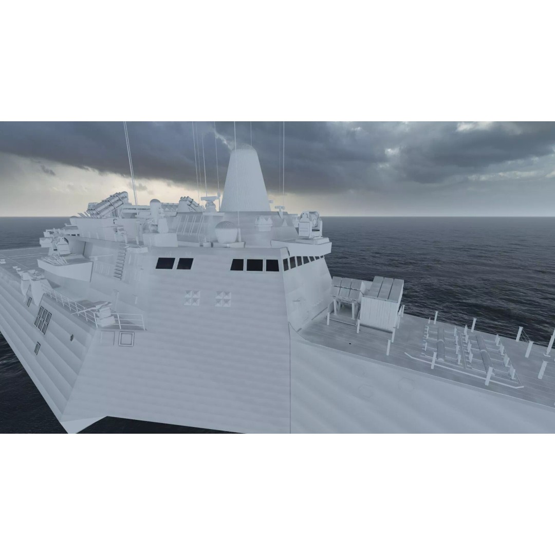 US Navy Independence Class Littoral Combat Ship 3D Model – Detailed Military Asset, Lumion Ready - View 48