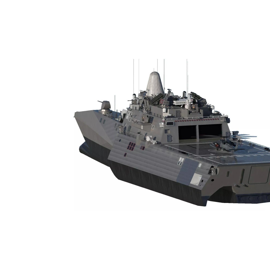 US Navy Independence Class Littoral Combat Ship 3D Model – Detailed Military Asset, Lumion Ready - View 5