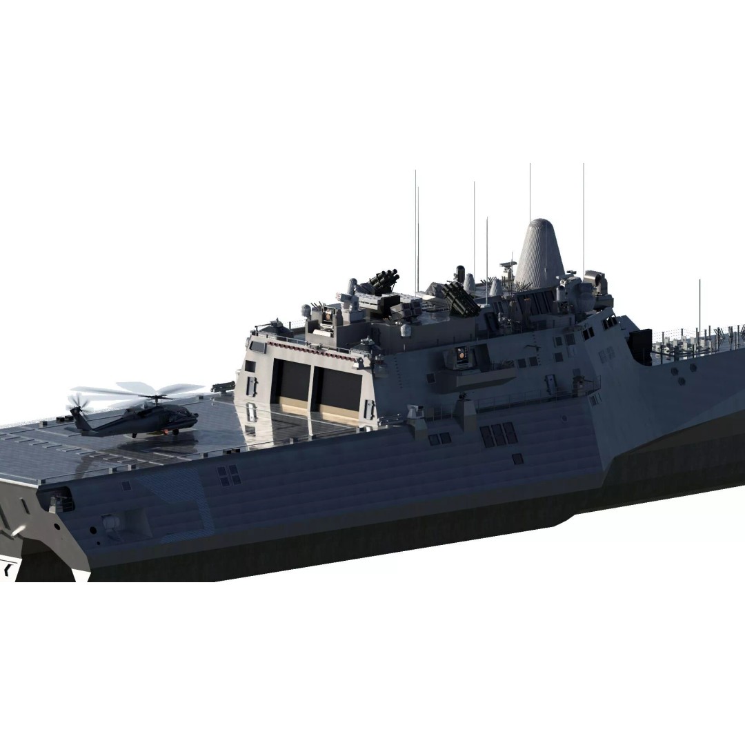 US Navy Independence Class Littoral Combat Ship 3D Model – Detailed Military Asset, Lumion Ready - View 6