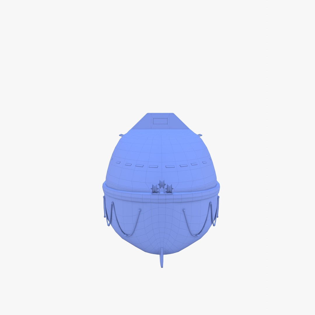 Life Boat 3D Model – High Poly PBR Asset, Blender, FBX, OBJ - View 18