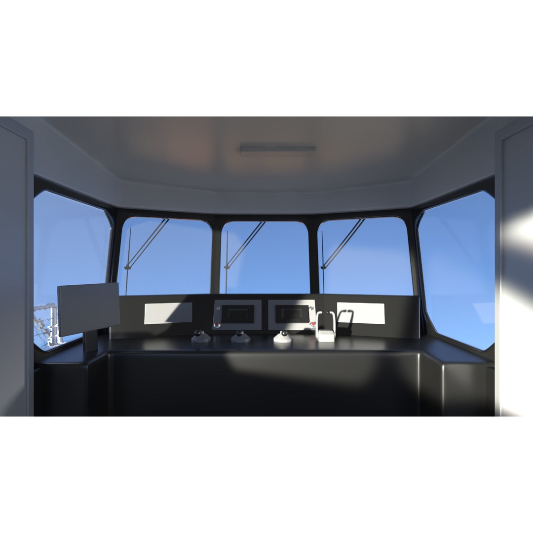 River Passenger Ferry 3D Model – High Quality PBR Asset, FBX, OBJ - View 18