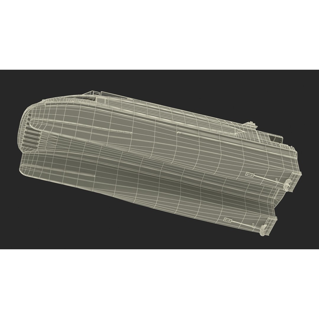 River Passenger Ferry 3D Model – High Quality PBR Asset, FBX, OBJ - View 32