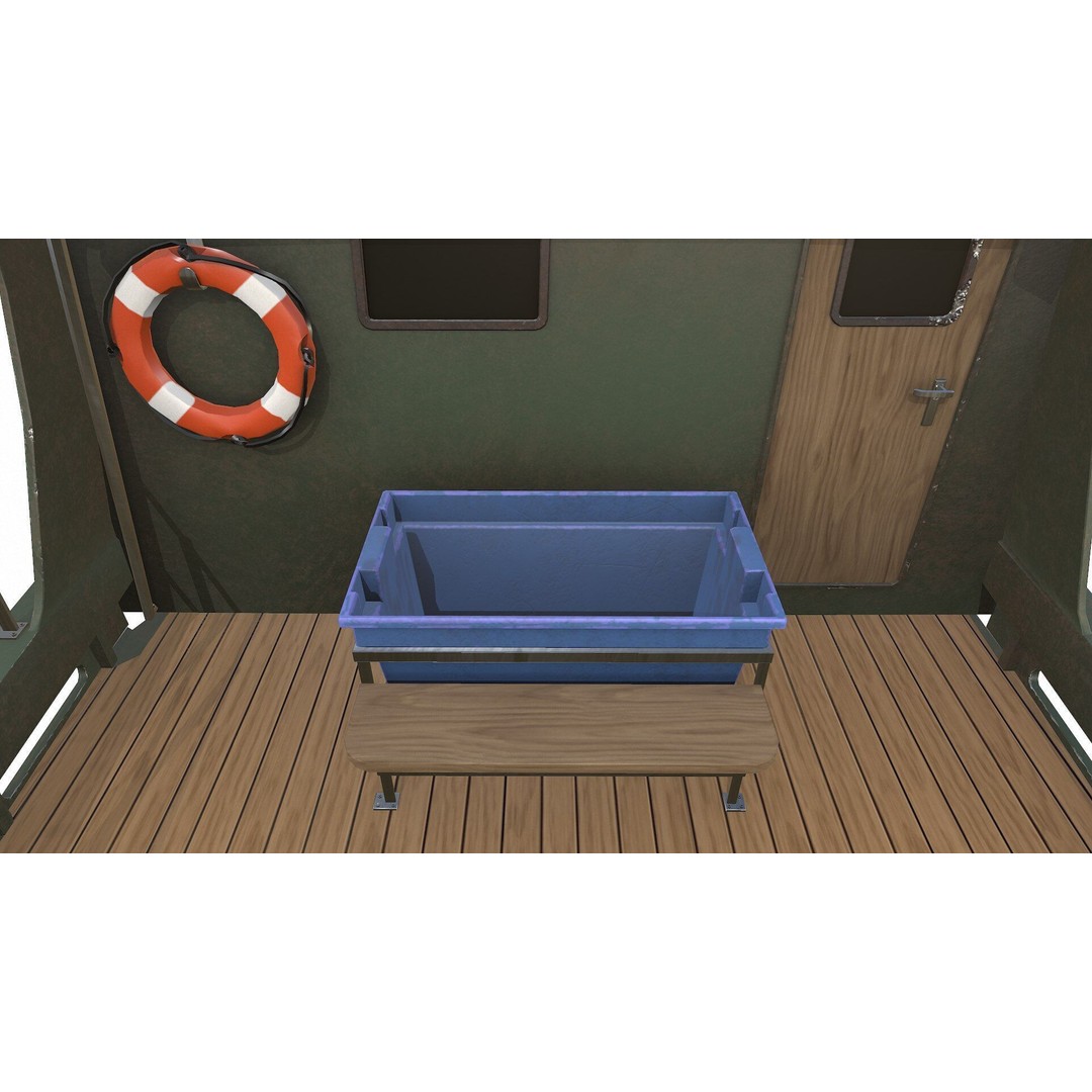 Fishing Boat 3D Model – Low Poly PBR Game Asset, FBX, OBJ - View 25