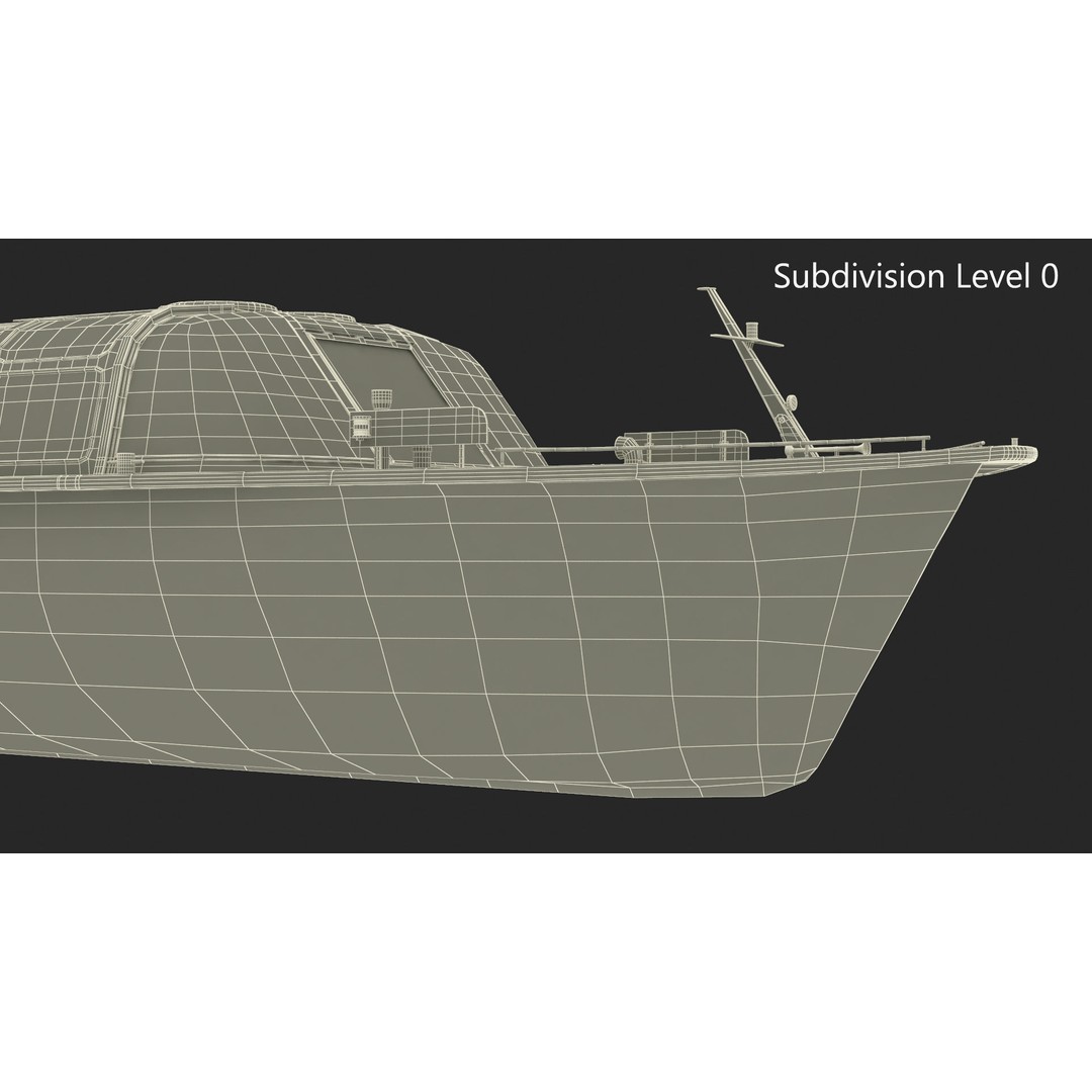 Amsterdam Canal Orange Cruise Boat 3D Model – PBR Textured, FBX & OBJ Formats - View 17