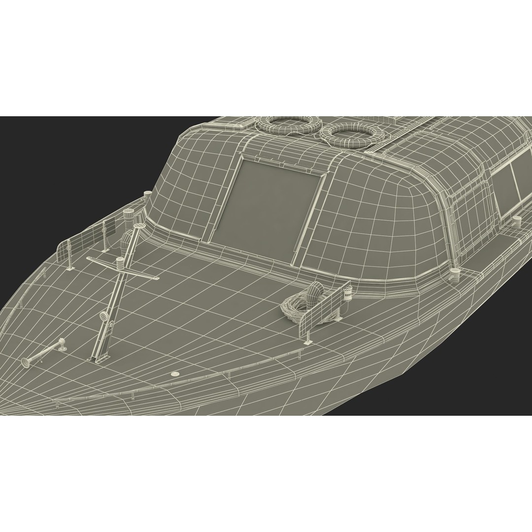 Amsterdam Canal Orange Cruise Boat 3D Model – PBR Textured, FBX & OBJ Formats - View 28