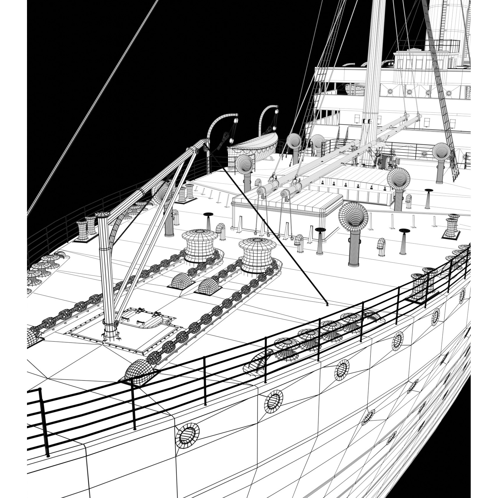 Steam Liner - Historic Watercraft 3D Model - View 23