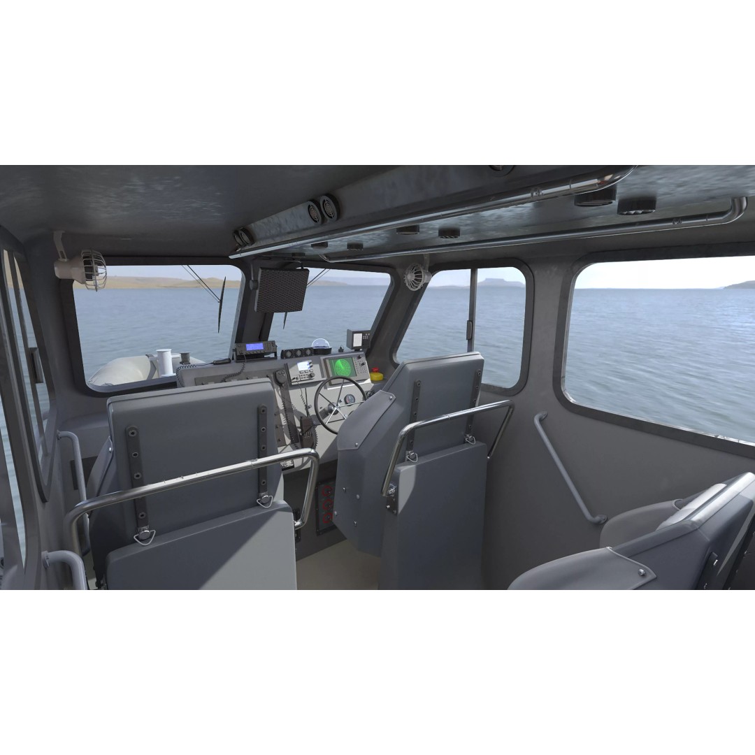 American Military Inflatable Assault Boat 3D Model – Rigged for Cinema 4D - View 3
