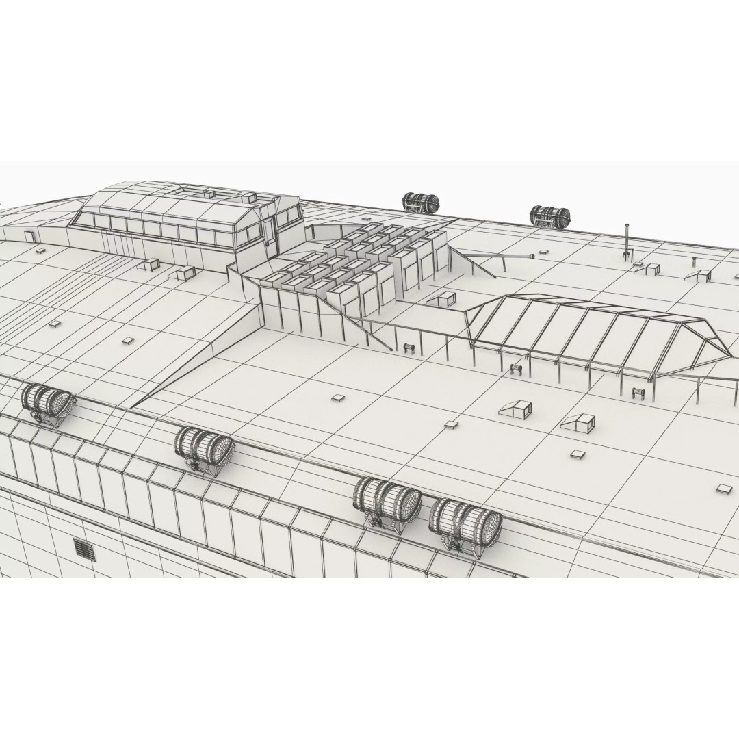 Armas Electric Twin-Hull Ship 3D Model – High-Quality Catamaran Ferry, FBX - View 22