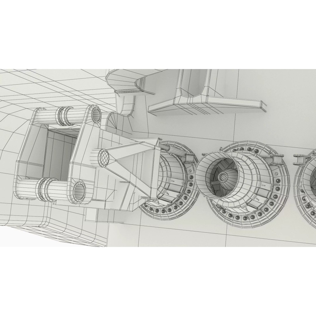 Armas Electric Twin-Hull Ship 3D Model – High-Quality Catamaran Ferry, FBX - View 24