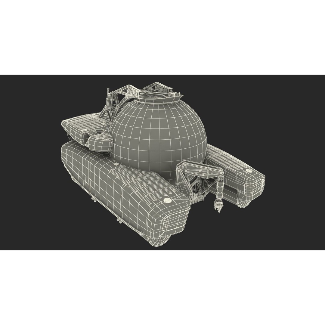 Triton 3300 Submarine 3D Model – Rigged, PBR Textured, FBX