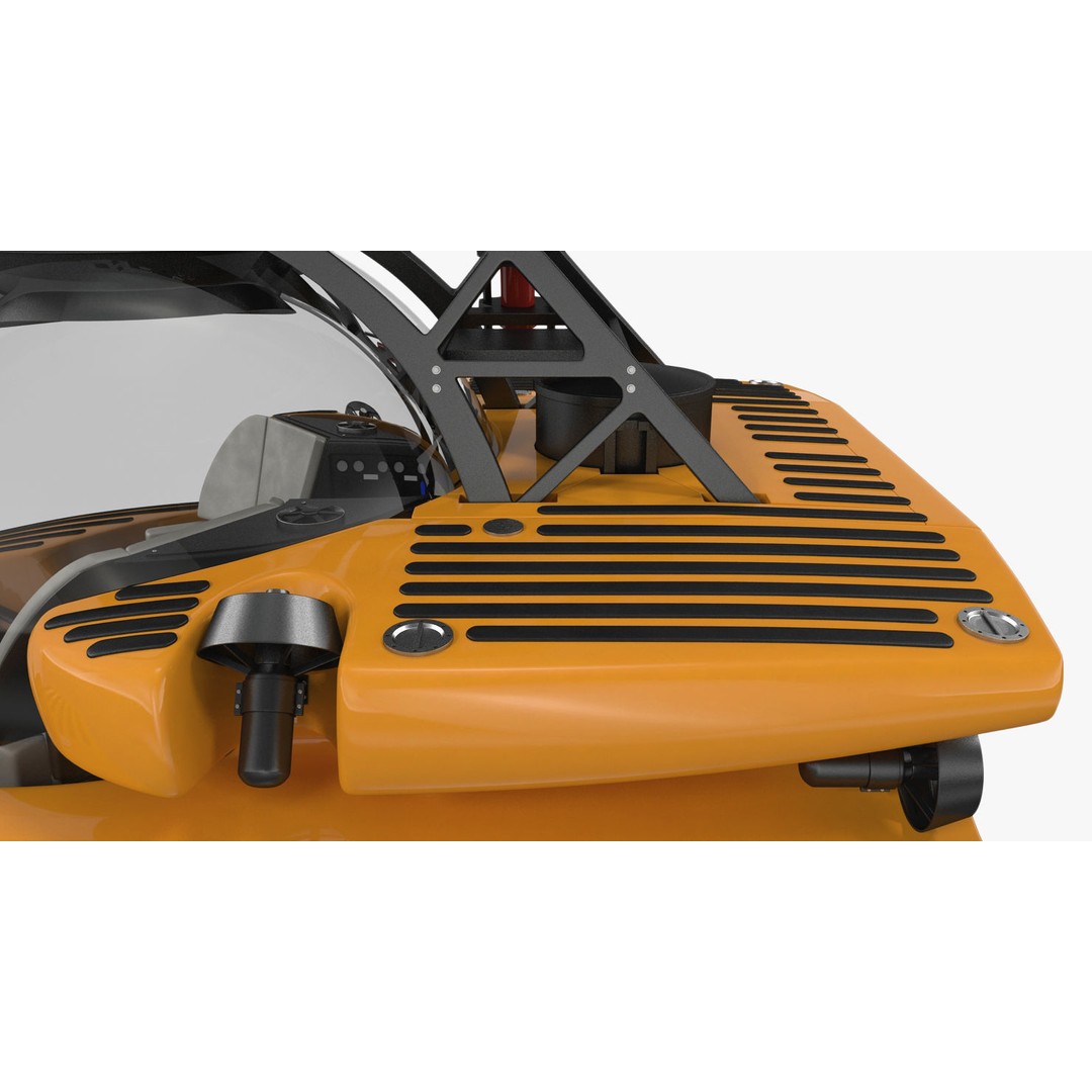 Triton 3300 Submarine 3D Model – Rigged, PBR Textured, FBX - View 16